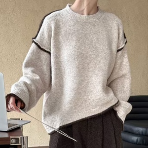 Le plus populaire en 2025 pull femme décontracté couleur unie pull quotidien mode col rond pull doux pour les femmes - Product Image 4