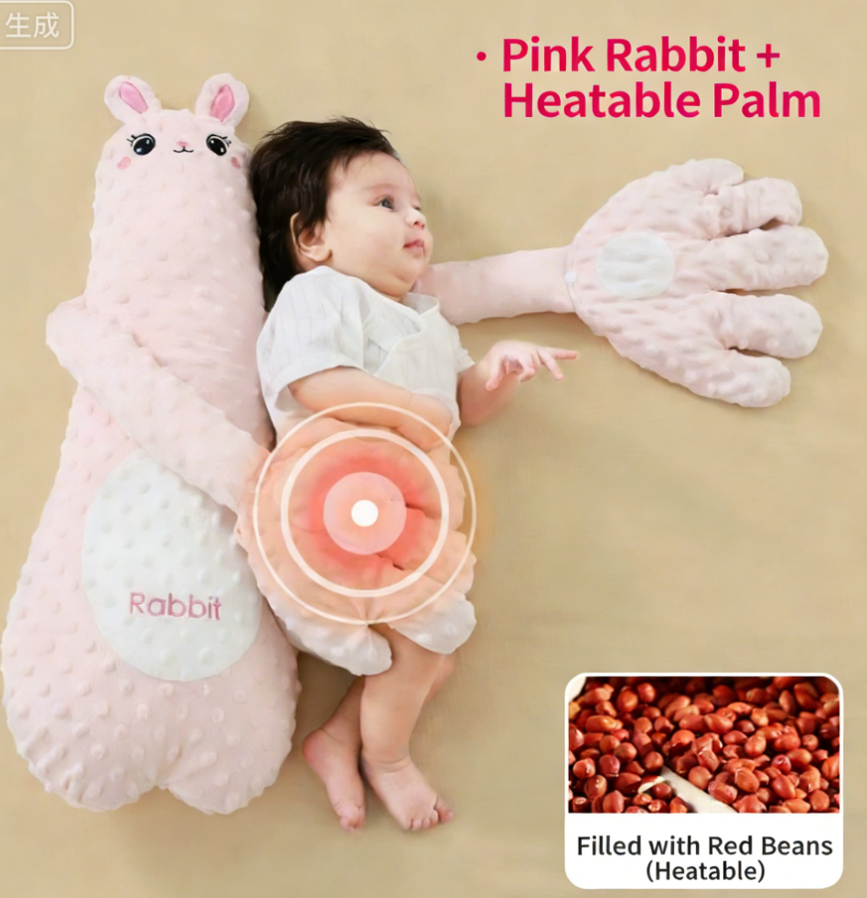 [Style non claquant] Doudou Polaire - Petit Lapin Rose