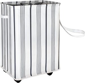 Kuyue giỏ giặt với bánh xe lăn giặt <span class=keywords><strong>Hamper</strong></span> SORTER với xử lý có thể gập lại góc lưu trữ Thùng - Product Image 1