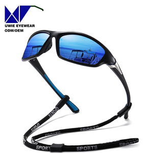 แว่นกันแดดโพลาไรซ์ทรงสี่เหลี่ยม OEM Sports พร้อมเลนส์ป้องกันรังสียูวี 400 กรอบพลาสติกสีชา สำหรับกีฬากลางแจ้งและปั่นจักรยาน - Product Image 1