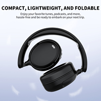Venta al por mayor Híbrido ANC Auriculares Bluetooth 30H Tiempo de reproducción Auriculares inalámbricos para juegos On-Ear & Over-Ear con micrófono para PC