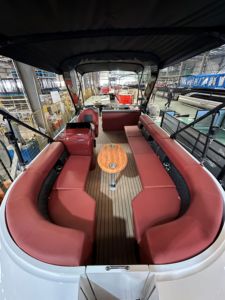 Yacht sportif <span class=keywords><strong>de</strong></span> luxe en aluminium <span class=keywords><strong>de</strong></span> 22 pieds haut <span class=keywords><strong>de</strong></span> gamme avec système audio ponton et subwoofer pour la pêche, la navigation et les loisirs - Product Image 3