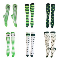 Chaussettes humoristiques pour filles, vente en gros, Saint Shamrock, pour le jour de la patrouille, bon marché, collection
