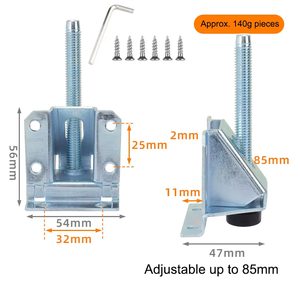 Patas Niveladoras Ajustables de Alta Resistencia para Muebles, M6 M10, Acero Inoxidable, Acero Laminado en Frío, Almohadilla de Goma Antideslizante para Gabinetes y Mesas - Product Image 4