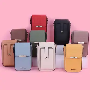 럭셔리 레이디 클러치 PU 가죽 여성 지갑 크로스 바디 숄더 휴대 전화 가방