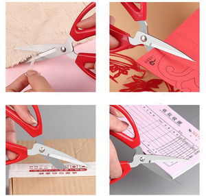 Ciseaux ménagers durables en acier inoxydable, ciseaux de bureau, ciseaux à broder, ciseaux à <span class=keywords><strong>tissu</strong></span>, ciseaux à papier, ciseaux de tailleur, manche en plastique, main droite - Product Image 6