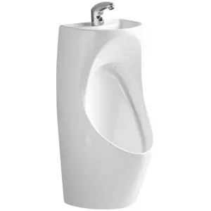 PATE keramik wand hing urinal wc wc für männer bad wand montiert männlichen urinal oberen mit waschbecken