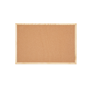 Tableau en liège à cadre en bois massif personnalisé pour écrire des dessins ou afficher des messages à usage domestique - Product Image 1