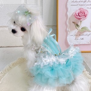 Maltés Yorkshire Lolita pequeño <span class=keywords><strong>perro</strong></span> princesa vestido perla pequeña <span class=keywords><strong>raza</strong></span> Bichon Teddy ropa para mascotas - Product Image 5