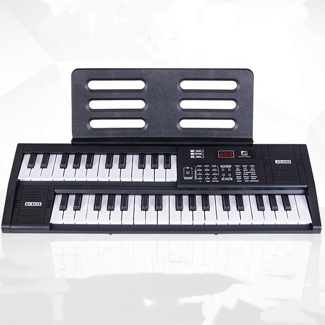 Electric Piano 61-Key Electronic Keyboard USB Type C Battery Powered 3.5mm Headphone Jack Plastic 200 Tones Educational