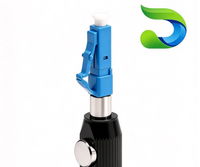 Adaptor Serat Optik LC Bare Fiber dengan Casing Kuningan Berlapis Nikel, Selubung Keramik Zirkonia, Adaptor Serat Optik Presisi 125um