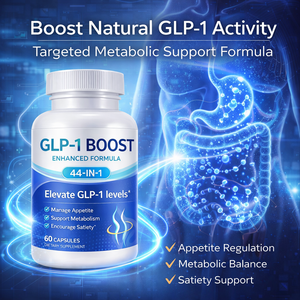 كبسولات GLP-1 Boost بتركيبة محسنة 44 في 1 بعلامة تجارية خاصة، خالية من المواد المعدلة وراثياً ونباتية، 60 كبسولة لدعم عملية الأيض والشهية، متاحة بنظام OEM/ODM - Product Image 2