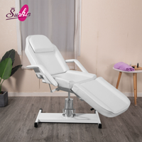 Fauteuil de massage professionnel en acier inoxydable au design moderne, 3 moteurs, réglable, portable, lit de salon, fonction d'inclinaison à 180 degrés