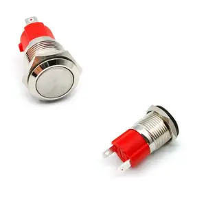 16mm Waterproof LED Light Metal Push Button Switch Press Buttons