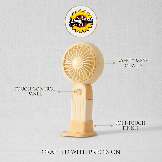 Wholesale Portable Mini Fan 3 Adjustable Speeds USB Charging with Phone Holder Rechargeable Mini Handheld Fan for Outdoor