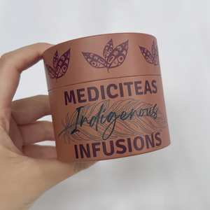 Contenedor de papel Kraft Natural de grado alimenticio biodegradable precio de fábrica cilindro tarro de papel de cartón tubo de papel cosmético para crema - Product Image 1