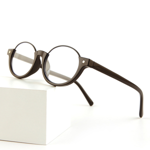 Hợp thời trang nerd Kính đọc sách cho phụ nữ cao cấp cảm giác thanh lịch người già nửa khung hình bầu dục chống ánh sáng màu xanh kính cho nam giới x 8397 - Product Image 1