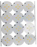 Assemblage de circuits imprimés (MCPCB) en aluminium à LED à haute conductivité thermique, finition de surface HASL, épaisseur de cuivre 15-35 µm, pour feux clignotants, modèle HL80006