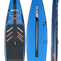Planche de paddle gonflable double couche en PVC tissé, SUP de tourisme avec pompe, sac et aileron pour lacs et rivières