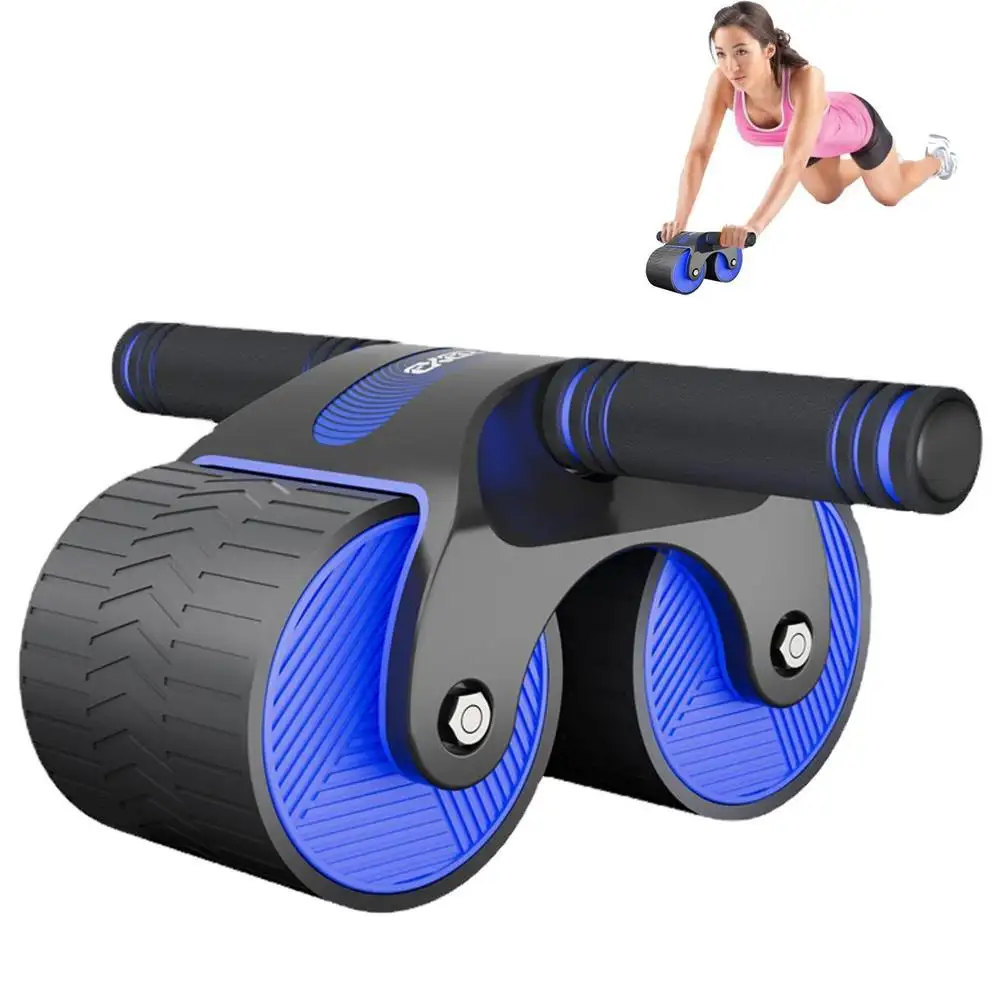Automatic Rebound Abs Roller Wheel Stable Double Wheels For Abdominal Core Strength Training Exercise Wheels