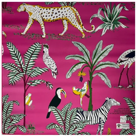 Tapis de Mahjong Botanique Léopard Zèbre Décoration de Bureau Résistant aux Taches d'Eau Antidérapant Impression Personnalisée Styles Multiples Emballage Roulé