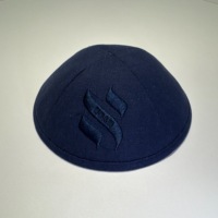 Kippa en lin personnalisée pour le séder de Pessah, personnalisée avec le nom de la famille, kippa de mariage en coton personnalisée, noms de couple brodés, date
