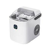 Mini machine à glaçons de comptoir avec couvercle transparent, machine à glaçons électrique pour les boissons domestiques et le camping en plein air
