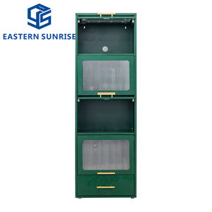 ตู้เก็บของอเนกประสงค์ 4 ชั้น ดีไซน์ใหม่ พร้อมบานประตูอะคริลิค ตู้โลหะแบบยกเปิด สำหรับเก็บเอกสาร อุปกรณ์ครัว - Product Image 5