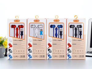 Di alta qualità auricolari CY-C04 cablati In-Ear Stereo auricolare sportivo con microfono e basso tipo C musica cuffie che eseguono il controllo chiave - Product Image 2