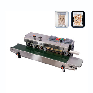 CE Certified Manual Driven Semi-Automatic Sealing Machine for Continuous Packing Beverages Films Bags Pouches for Wood Foil - Product Image 3