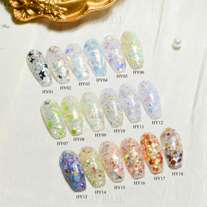 ISAYNAIL Logo personnalisé paillettes paillettes longue durée 24 couleurs floraison acrylique Dip poudre pour Salon et bricolage Nail Art - Product Image 3