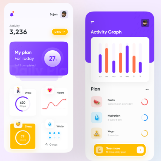 Health Activity Tracking & Beauty Android Fitness Tracker App with 24/7 Support Cost-effective Mobile App Development Stock MAC
