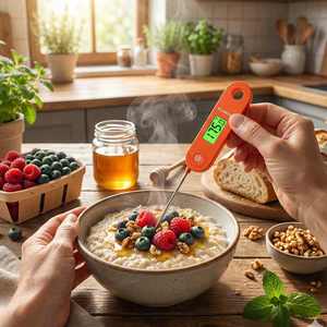 Termômetros Internos para Uso Doméstico Termômetro <span class=keywords><strong>Digital</strong></span> Flexível com Botão de Toque Fácil para Verificação de Temperatura de Alimentos Líquidos Óleo Leite - Product Image 4