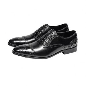 Oxford <b>Shoes</b>-Men's Business Formal Work Casual Wedding Breathable <b>Height</b> <b>Increasing</b> Autumn <b>Shoes</b> - Product Image 2