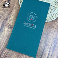 Porte-menu personnalisable OEM, livre de menu fait main de haute qualité, couverture de menu, insert d'angle, carte de menu