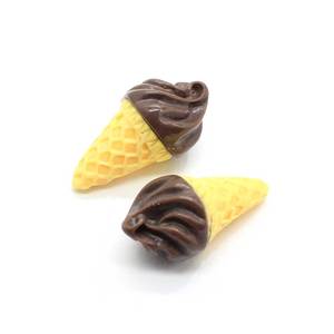 Mignon Alimentaire Cône De Crème Glacée Miniature Résine Charme 3D Petite Crème Glacée D'été - Product Image 4