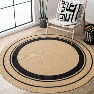 <span class=keywords><strong>Tapis</strong></span> <span class=keywords><strong>rond</strong></span> 4 pieds 2 <span class=keywords><strong>tapis</strong></span> en fibre naturelle <span class=keywords><strong>Beige</strong></span> support extérieur lin rotin Tatami <span class=keywords><strong>tapis</strong></span> neutre tissé tressé zone <span class=keywords><strong>de</strong></span> <span class=keywords><strong>salle</strong></span> <span class=keywords><strong>de</strong></span> <span class=keywords><strong>bain</strong></span> - Product Image 4