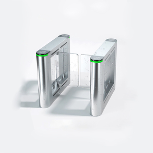Kênh rào cản Swipe thẻ RFID kiểm soát truy cập sang trọng thép không gỉ Swing <span class=keywords><strong>turnstile</strong></span> cổng cho người đi bộ IP54 bảo vệ cho khách sạn - Product Image 1