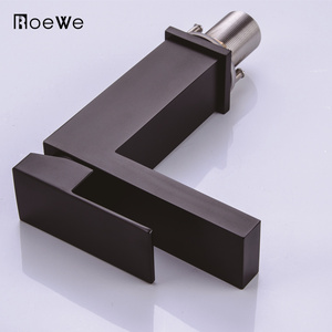 Robinet de lavabo monocommande en or rose pour salle de bain, à poser sur le comptoir, pour lavage des mains - Product Image 6