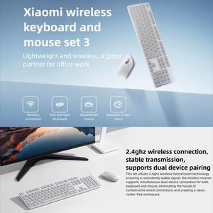 2025 plus récent Original Xiaomi 2.4GHz 1000DPI 104 touches USB <span class=keywords><strong>clavier</strong></span> et <span class=keywords><strong>souris</strong></span> <span class=keywords><strong>sans</strong></span> <span class=keywords><strong>fil</strong></span> ensemble 3 - Product Image 2