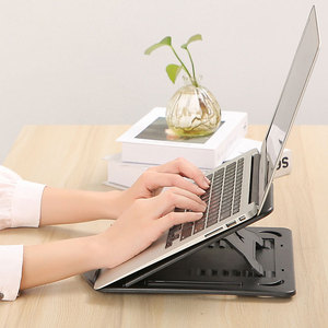 Ergonomic máy tính xách tay thang máy có thể gập lại nhựa Bàn máy tính xách tay chủ có thể gập lại máy tính xách tay đứng - Product Image 4