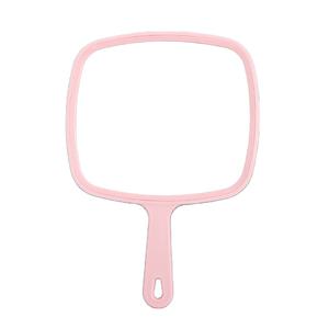HQ Mixed Proc Discount Large Plastic Handheld Cosmetic Mirror <b>Silver</b> Finish 23x32.5cm Custom Logo Salon Barber Hair Vanity - Product Image 1