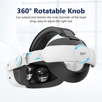 Tali Kepala yang Ditingkatkan untuk Oculus Quest 3S VR Elite Halo Strap Nyaman dan Dapat Disesuaikan untuk Aksesori Headband Oculus Quest 3 VR