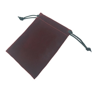 Bolsa de terciopelo con cordón negro, bolsa personalizada para guardar joyas con opción de impresión para empaque de regalo - Product Image 4