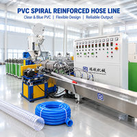 Système d'extrusion en deux étapes pour tuyaux en PVC à économie d'énergie, ligne de production de tuyaux en PVC à spirale renforcée