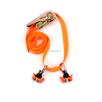 Système de rail de fixation pour remorque, accessoires de système de rail aérien L, sangle d'arrimage à cliquet rétractable en nylon de 1 pouce