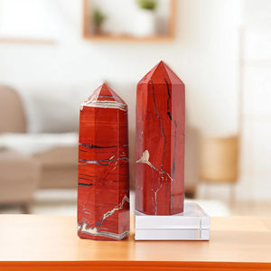 Torre de Jaspe Rojo Pulido de Cristal Natural al por Mayor para Sanación y Decoración del Hogar - Product Image 4