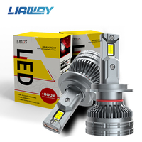 Liaway N2 H7 H8 H11 9005 9006 H1 Faros LED para Auto, 140W de Alta Potencia, Luz Blanca de 6500K, Bombilla para Auto de 6000LM, 9-36V, Ajuste Universal