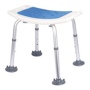 Foshan Bath Chair Shower <b>Stool</b> Aluminum Alloy Non-Slip Seat <b>Adjustable</b> <b>Height</b> For Elderly Disabled Bathroom Use - Product Image 5