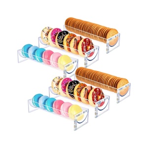 Bandeja transparente para servir, soporte Rectangular, soportes <span class=keywords><strong>de</strong></span> exhibición <span class=keywords><strong>de</strong></span> alimentos transparentes para fiesta, plato acrílico para galletas, soporte para galletas, servidor para galletas - Product Image 1